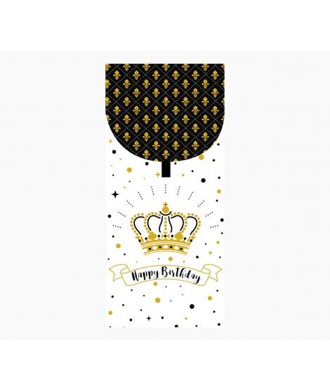 Pictura Tarjeta Money Cards - 9.6x21.3cm - Diseño Elegante con Tematica de Corona - Incluye Sobre Blanco - Certificacion FSC - I
