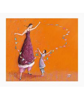 Pictura Gaëlle Boissonnard Tarjeta Doble - Acabado en Barniz de Relieve UV Grueso - Laminado Mate de Tacto Suave - 10.5x21cm - P
