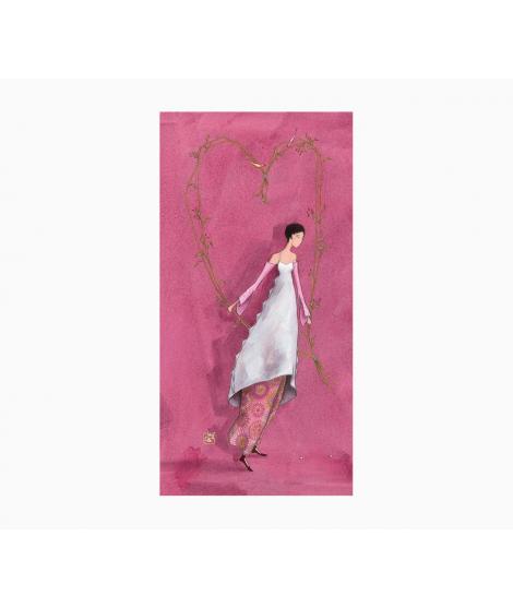 Pictura Gaëlle Boissonnard Tarjeta Doble - Acabado en Barniz de Relieve UV Grueso - Laminado Mate de Tacto Suave - 10.5x21cm - P
