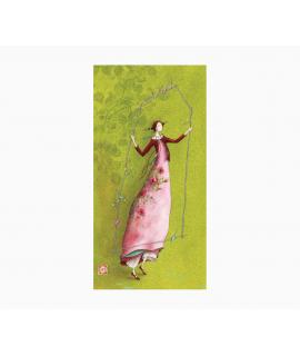 Pictura Gaëlle Boissonnard Tarjeta Doble - Acabado en Barniz de Relieve UV Grueso - Laminado Mate de Tacto Suave - 10.5x21cm - P