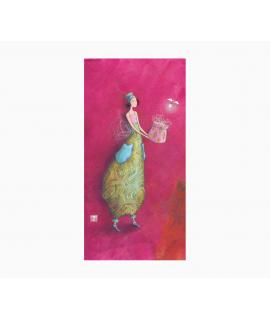 Pictura Gaëlle Boissonnard Tarjeta Doble - Acabado en Barniz de Relieve UV Grueso - Laminado Mate de Tacto Suave - 10.5x21cm - P