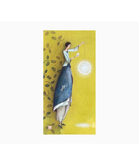 Pictura Gaëlle Boissonnard Tarjeta Doble - Acabado en Relieve UV Grueso - 10.5x21cm - Laminado Mate Suave - Papel Certificado FS