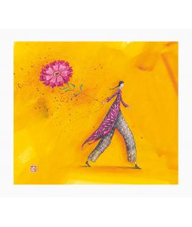 Pictura Gaëlle Boissonnard Tarjeta Doble - Acabado en Relieve UV Grueso - 10.5x21cm - Laminado Mate Suave - Papel Certificado FS