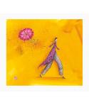 Pictura Aquarupella Gaëlle Boissonnard Tarjeta Doble 14x16cm - Acabado en Barniz de Relieve UV Grueso - Laminado Mate de Tacto S
