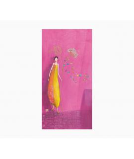 Pictura Gaëlle Boissonnard Tarjeta Doble - Acabado en Barniz de Relieve UV Grueso - Laminado Mate de Tacto Suave - 10.5x21cm - P