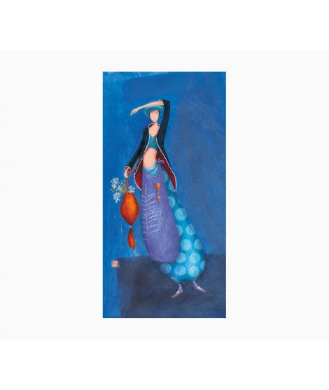 Pictura Gaëlle Boissonnard Tarjeta Doble - Acabado en Barniz de Relieve UV Grueso - Laminado Mate de Tacto Suave - 10.5x21cm - P