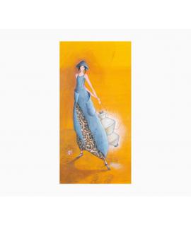 Pictura Gaëlle Boissonnard Tarjeta Doble - Acabado en Barniz de Relieve UV Grueso - Laminado Mate de Tacto Suave - 10.5x21cm - P