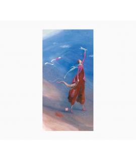 Pictura Gaëlle Boissonnard Tarjeta Doble - Acabado en Barniz de Relieve UV Grueso - Laminado Mate de Tacto Suave - 10.5x21cm - P