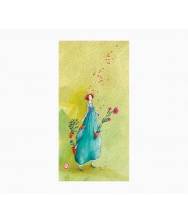 Pictura Gaëlle Boissonnard Tarjeta Doble - Acabado en Barniz de Relieve UV Grueso - Laminado Mate de Tacto Suave - 10.5x21cm - P