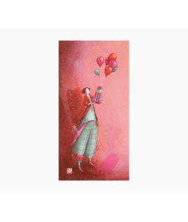 Pictura Gaëlle Boissonnard Tarjeta Doble - Acabado en Barniz de Relieve UV Grueso - Laminado Mate de Tacto Suave - 10.5x21cm - P