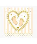 Pictura Tarjeta Arabesque - 16x16cm - Tematica Bebes - Tarjeta Triptica - Incluye Sobre Blanco - Papel con Certificacion FSC
