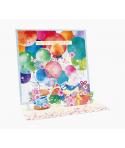 Pictura Tarjeta 3D Pop-Up - 16x16cm - Tematica Globos - Embolsada Individualmente - Incluido Sobre Blanco - Papel con Certificac