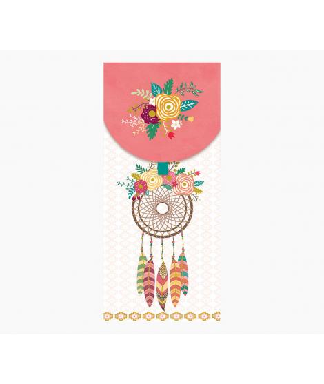 Pictura Tarjeta Money Cards - 9.6x21.3cm - Diseño Tematica Atrapasueños - Embolsada Individualmente - Incluye Sobre Blanco - Pap