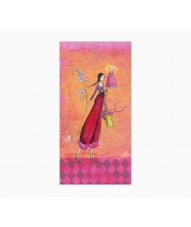 Pictura Gaëlle Boissonnard Tarjeta Doble - Acabado en Barniz de Relieve UV Grueso - Laminado Mate de Tacto Suave - 10.5x21cm - P
