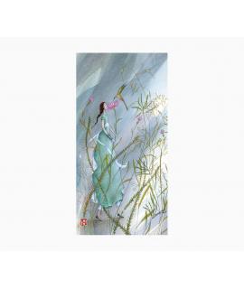 Pictura Gaëlle Boissonnard Tarjeta Doble - Acabado en Barniz de Relieve UV Grueso - Laminado Mate de Tacto Suave - 10.5x21cm - P