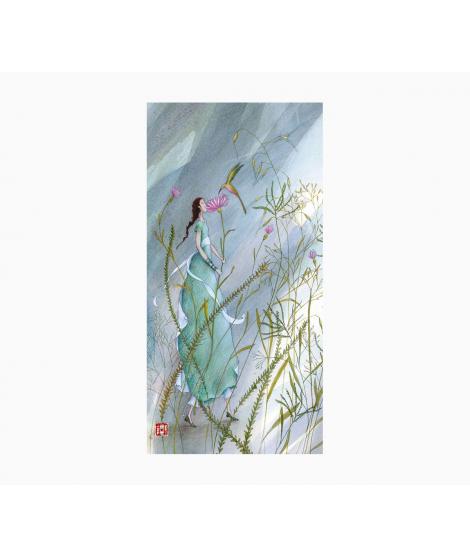 Pictura Gaëlle Boissonnard Tarjeta Doble - Acabado en Barniz de Relieve UV Grueso - Laminado Mate de Tacto Suave - 10.5x21cm - P