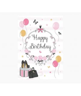 Pictura Tarjeta Zig-Zag - 16x16cm - Tematica Fiesta - Tarjeta Triptica sin Envoltorio - Incluye Sobre Blanco - Papel con Certifi