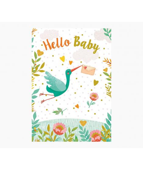 Pictura Tarjeta Zig-Zag - Tarjeta Coleccion Bebes - 15x22cm - Tematica Bebes - Tarjeta Triptica - Incluye Sobre Blanco - Papel c