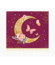 Pictura Tarjeta Arabesque - 16x16cm - Tematica Luna - Tarjeta Triptica - Incluye Sobre Blanco - Papel con Certificacion FSC
