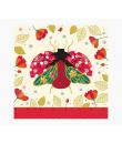 Pictura Tarjeta Arabesque - 16x16cm - Tematica Mariquitas - Tarjeta Triptica sin Envoltorio - Incluido Sobre Blanco - Papel con 