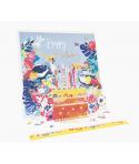 Pictura Tarjeta 3D Pop-Up - 16x16cm - Tematica Tarta de Cumpleaños - Embolsada Individualmente - Incluye Sobre Blanco - Papel co