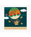 Pictura Tarjeta Arabesque - 16x16cm - Tematica Globo Aerostatico - Tarjeta Triptica sin Envoltorio - Incluido Sobre Blanco - Pap