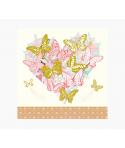 Pictura Tarjeta Arabesque - 16x16cm - Tematica Mariposas - Triptica sin Envoltorio - Incluye Sobre Blanco - Papel con Certificac