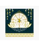 Pictura Tarjeta Arabesque - 16x16cm - Tematica Cisnes - Tarjeta Triptica - Incluye Sobre Blanco - Papel con Certificacion FSC