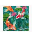 Pictura Tarjeta Puzzle - Tematica Carpas Koi - Ideal para Regalar - 100x150mm - Diseño Colorido y Llamativo - Divertido y Entret