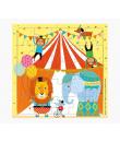 Pictura Tarjeta Puzzle - 15.5x15.5cm - Tematica Circo - 25 Piezas - Tarjeta Plegada Incluida - Embolsada en Celofan - Sobre Blan