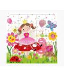 Pictura Tarjeta Puzzle - 15.5x15.5cm - Tematica Hadas - 25 Piezas - Incluye Tarjeta Plegada y Sobre Blanco - Certificacion FSC