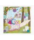 Pictura Tarjeta Puzzle - 15.5x15.5cm - Tematica Hamaca - 49 Piezas - Incluye Sobre Blanco - Certificacion FSC