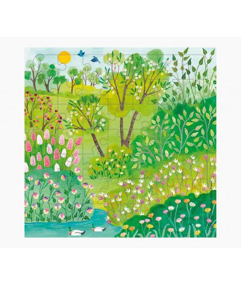 Pictura Tarjeta Puzzle - 15.5x15.5cm - Tematica Parque - 49 Piezas - Incluye Tarjeta Plegada y Sobre Blanco - Certificacion FSC 