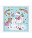 Pictura Tarjeta Puzzle Unicornio - 15.5x15.5cm - 25 Piezas - Tematica Unicornio - Incluye Tarjeta Plegada y Sobre Blanco - Certi