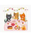 Pictura Tarjeta Puzzle de Gatos - 15.5x15.5cm - 25 Piezas - Tematica Felina - Incluye Sobre Blanco - Certificacion FSC