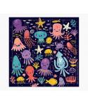 Pictura Tarjeta Puzzle - 15.5x15.5cm - Tematica Animales Marinos - 25 Piezas - Incluye Tarjeta Plegada y Sobre Blanco - Certific