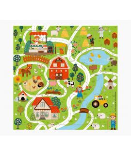 Pictura Tarjeta Puzzle - 15.5x15.5cm - Tematica Caminos de Pueblo - 25 Piezas - Incluye Tarjeta Plegada y Sobre Blanco - Certifi