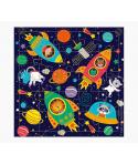 Pictura Tarjeta Puzzle - 15.5x15.5cm - Tematica del Espacio - 25 Piezas - Incluye Tarjeta Plegada y Sobre Blanco - Embolsada en 