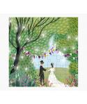 Pictura Tarjeta Puzzle - 15.5x15.5cm - Tematica Boda - 49 Piezas - Tarjeta Plegada Incluida - Embolsada en Celofan - Sobre Blanc