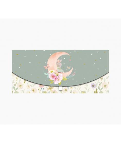 Pictura Tarjeta Money Cards - Formato Horizontal - Tematica Luna - 21.3x9.6cm - Embolsada Individualmente - Incluido Sobre Blanc