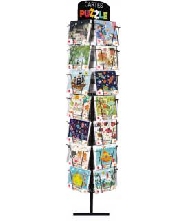 Pictura Expositor Puzzle - 15.5x15.5cm - 35 Compartimentos - Capacidad para 210 Tarjetas - Impresas en Papel con Certificacion F