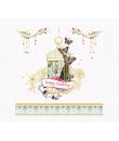 Pictura Tarjeta Arabesque - 16x16cm - Tematica Jaula de Pajaros - Tarjeta Triptica sin Envoltorio - Incluye Sobre Blanco - Papel