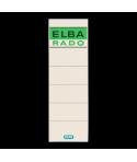 Elba Pack de 100 Unidades Etiquetas Adhesivas L80mm - Facil de Pegar - Medida de 80mm - Color Beige