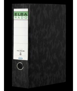 Elba Archivador Palanca Carton Compacto Folio - Lomo 80mm - Resistente Carton Compacto - Color Negro