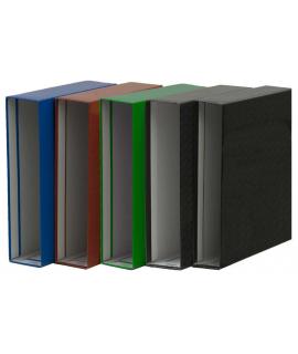 Elba Cajetines para Archivadores y Carpetas de Anillas - Tamaño Folio - Lomo de 85mm - Material de Carton Plastificado - Color V