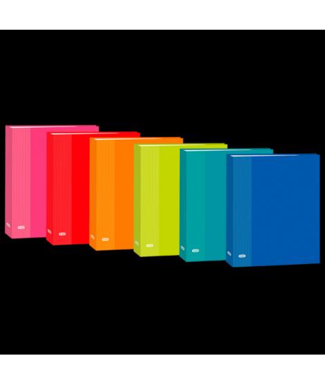 Elba Color Life Carpeta de Anillas Folio Lomo 40mm 2Dx25 - Organiza tus Documentos con Estilo - Tamaño Folio - Anillas de 40mm -