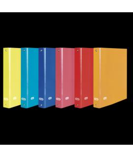 Elba Color Life Carpeta de Anillas Folio Lomo 50mm 2Dx40 - Tamaño Folio - Capacidad para 40 Hojas - Resistente y Duradera - Colo