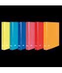 Elba Color Life Carpeta de Anillas 4Dx40mm Tamaño Folio - Lomo 50mm - Carton Forrado Exterior - Colores Surtidos