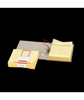 Elba Encuadernadores Data-Clip Plastico con Alambre Interior - Facil de Usar - Resistente - Color Rojo