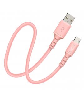 DCU Tecnologic Conexion USB Tipo C - USB a 2.0 - 1m - Color Rosa